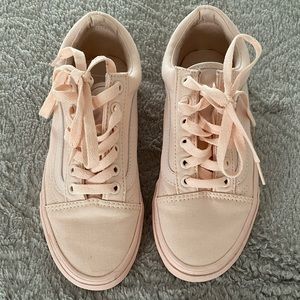 Peach size 6 vans sneakers
